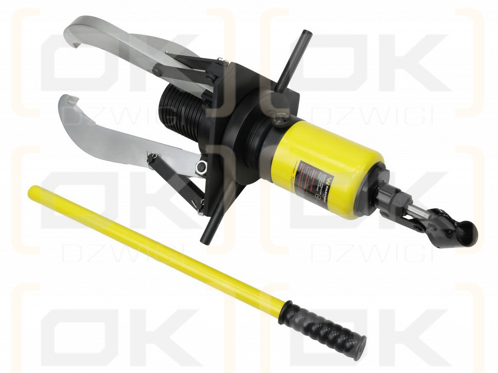 Extractor de rodamientos hidráulico de 20 toneladas con válvulas de seguridad y anillo de bloqueo, Waryński