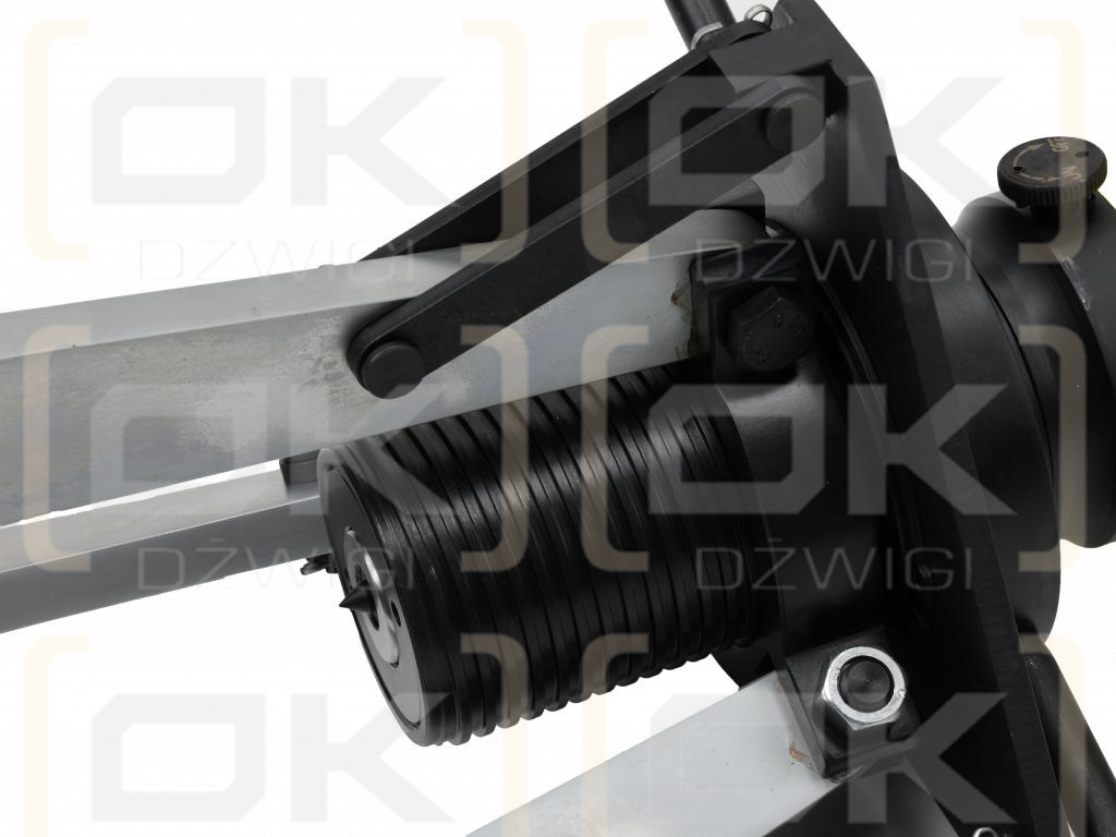 Extractor de rodamientos hidráulico de 20 toneladas con válvulas de seguridad y anillo de bloqueo, Waryński