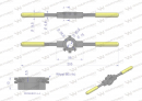 Verstärkter Halter für Handmatrizen 20x 5mm (M3-M4) Waryński