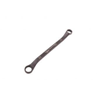 Klucz oczkowy odsadzony 20 x 22 mm. CrV standard ASME B107.9 Waryński