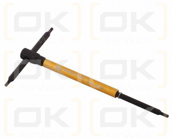 Klucz T ze spinnerem. HEX 2 mm Waryński