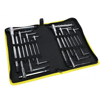 Set of T-type hexagon socket wrenches in a case, 14 pieces, Waryński