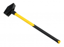Locksmith's hammer, 10 kg very heavy with a fiberglass handle, for construction workshop work, Waryński