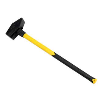 Locksmith's hammer, 10 kg very heavy with a fiberglass handle, for construction workshop work, Waryński