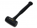 Rubber hammer black recoilless 680 g fiberglass handle Waryński