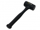 Rubber hammer black recoilless 680 g fiberglass handle Waryński