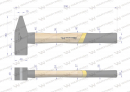 Młotek ślusarski 2 kg ciężki z jesionowym trzonkiem Waryński