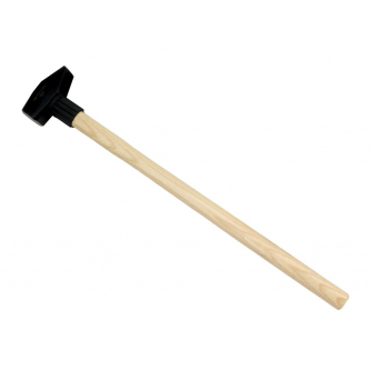 3 kg heavy carpenter's hammer with wooden handle, for construction workshop work, Waryński