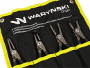Set of circlip pliers, 185mm straight and 170mm bent, external and internal, 4 pcs, Waryński