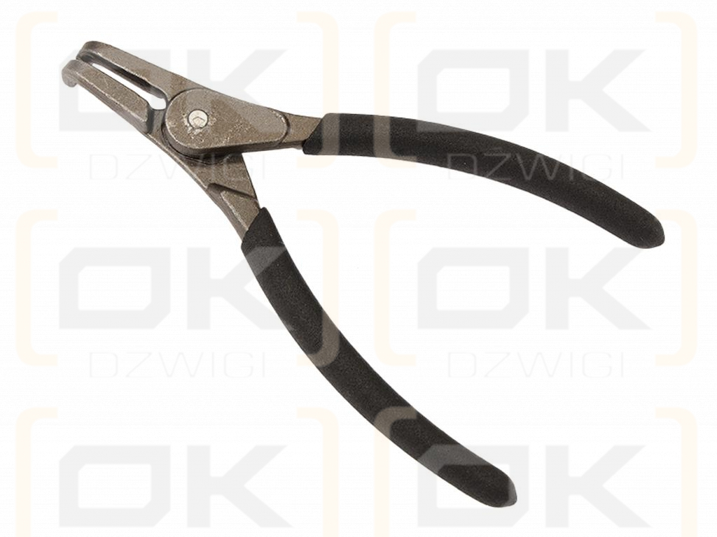 Circlip pliers, 185mm external straight with internal spring, Waryński