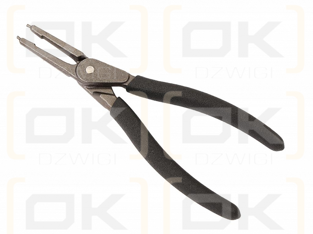 Circlip pliers, 185mm internal straight with internal spring, Waryński