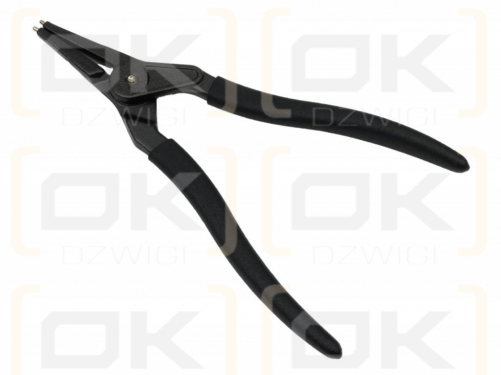 Specialized snap ring pliers, 228 mm external straight 9", for mechanical work, Waryński