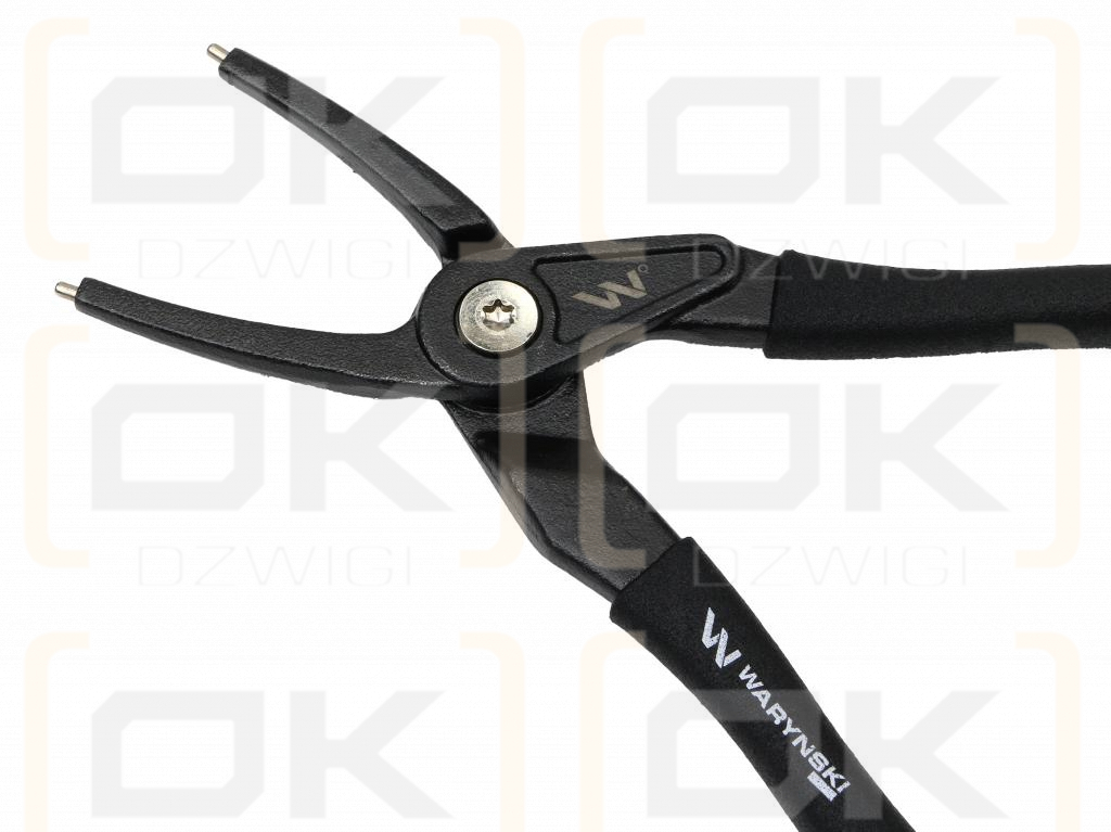 Specialized snap ring pliers, 228 mm internal straight 9", for mechanical work, Waryński