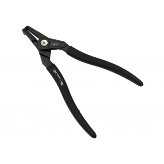 Alicates especiales para anillos elásticos, 228 mm, curvatura exterior de 9", para trabajos mecánicos, Waryński