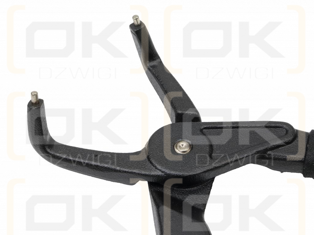Specialized snap ring pliers, 228 mm internal bent 9", for mechanical work, Waryński