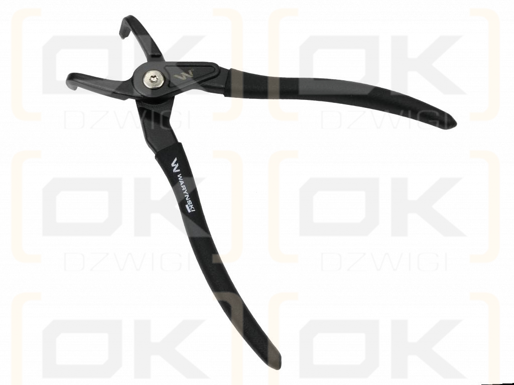 Specialized snap ring pliers, 228 mm internal bent 9", for mechanical work, Waryński