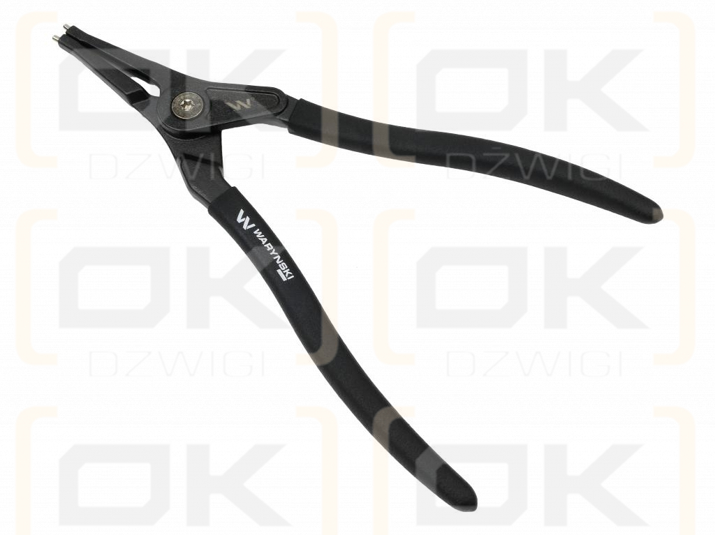 Specialized snap ring pliers, 305 mm external straight 12", for mechanical work, Waryński