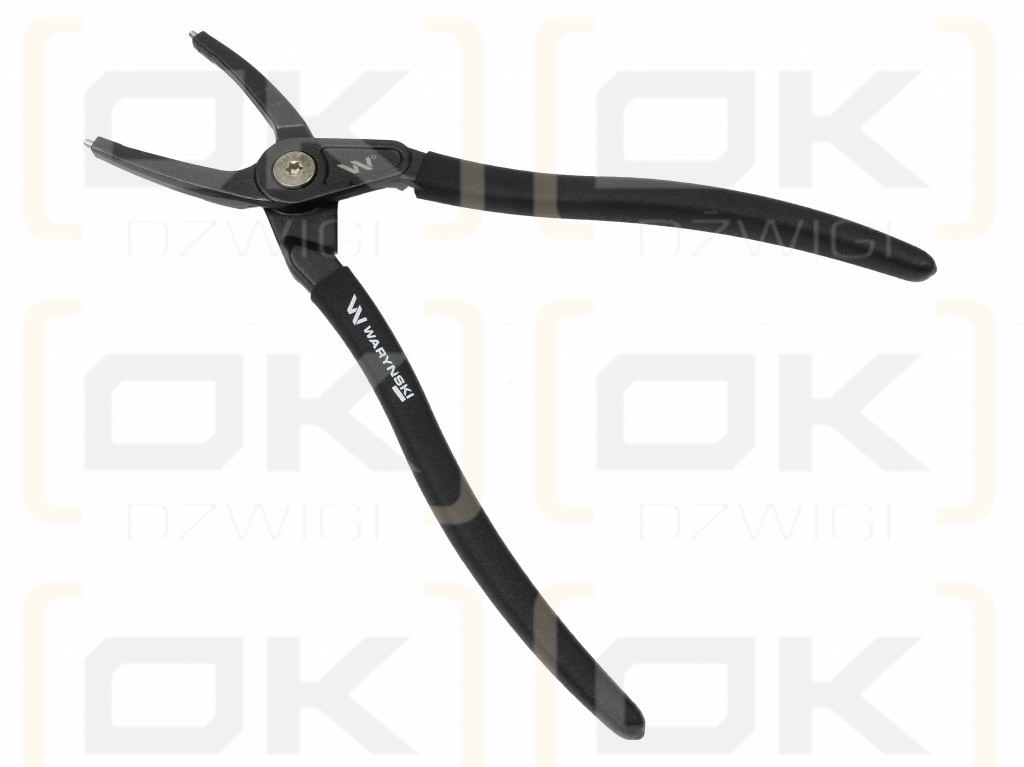 Specialized snap ring pliers, 305 mm internal straight 12", for mechanical work, Waryński