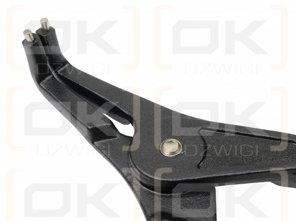 Specialized snap ring pliers, 305 mm external bent 12", for mechanical work, Waryński