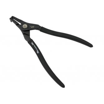 Alicates especiales para anillos elásticos, 305 mm, curvatura exterior de 12", para trabajos mecánicos, Waryński