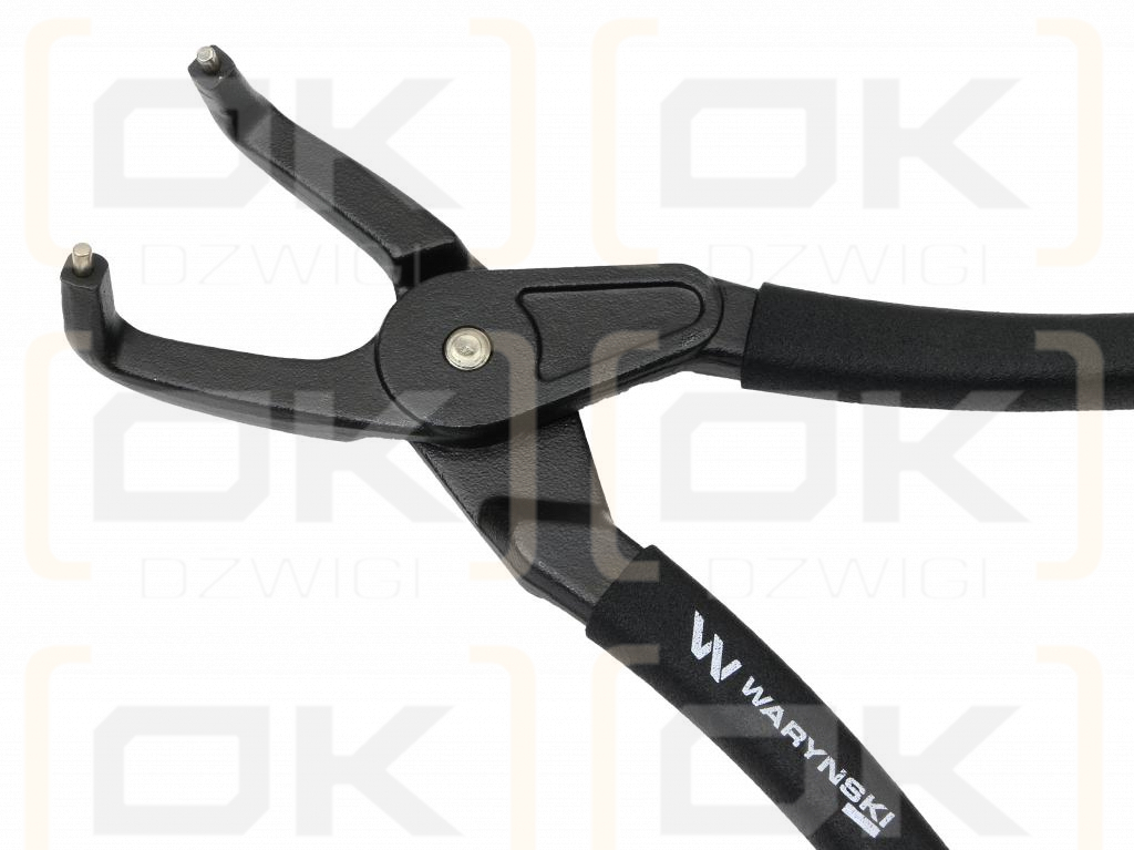 Specialized snap ring pliers, 305 mm internal bent 12", for mechanical work, Waryński
