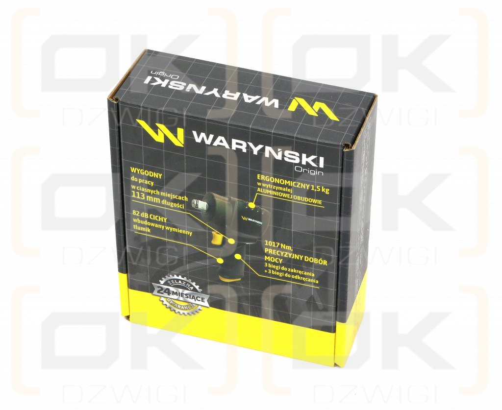 Klucz udarowy mini 1/2 aluminiowa obudowa 1017 Nm Waryński