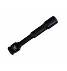 Schlagschrauber-Steckschlüssel 1/2", schlanker Sechskant-Durchgangsloch aus 16 mm CrMo-Stahl, Länge 150 mm, verwendet in der Mechanik für Schlagschrauber, Waryński