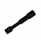 Schlagschrauber-Steckschlüssel 1/2", Sechskant, schlank, Durchgangsloch, aus 19 mm CrMo-Stahl, Länge 150 mm, verwendet in der Mechanik für Schlagschrauber, Waryński