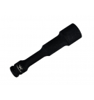 Schlagschrauber-Steckschlüssel 1/2", Sechskant, schlank, Durchgangsloch, aus CrMo-Stahl, 24 mm, Länge 150 mm, verwendet in der Mechanik für Schlagschrauber, Waryński