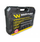 Zestaw nasadek udarowych 1/2 metrycznych i calowych standard i przedłużonych ze stali CrMo 42 el. Waryński