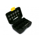 Zestaw nasadek udarowych 1/2 z uchwytem kluczowym do awaryjnego odkręcania 11 el Waryński