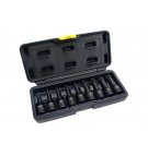 Zestaw nasadek udarowych, 1/2 typu STAR TORX 9 el. ze stali CrMo, do prac w mechanice, Waryński