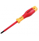 Wkrętak PH1*80mm. izolowany. VDE. stal S2, Waryński