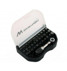 Zestaw końcówek wkrętakowych z uchwytem 32 szt. Waryński