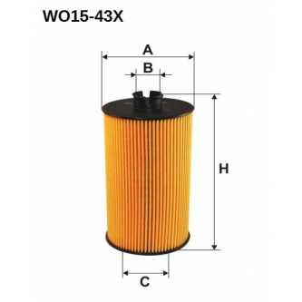 Wkład filtra oleju WO15-43X Sędziszów