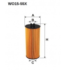Wkład filtra oleju WO15-55X Sędziszów