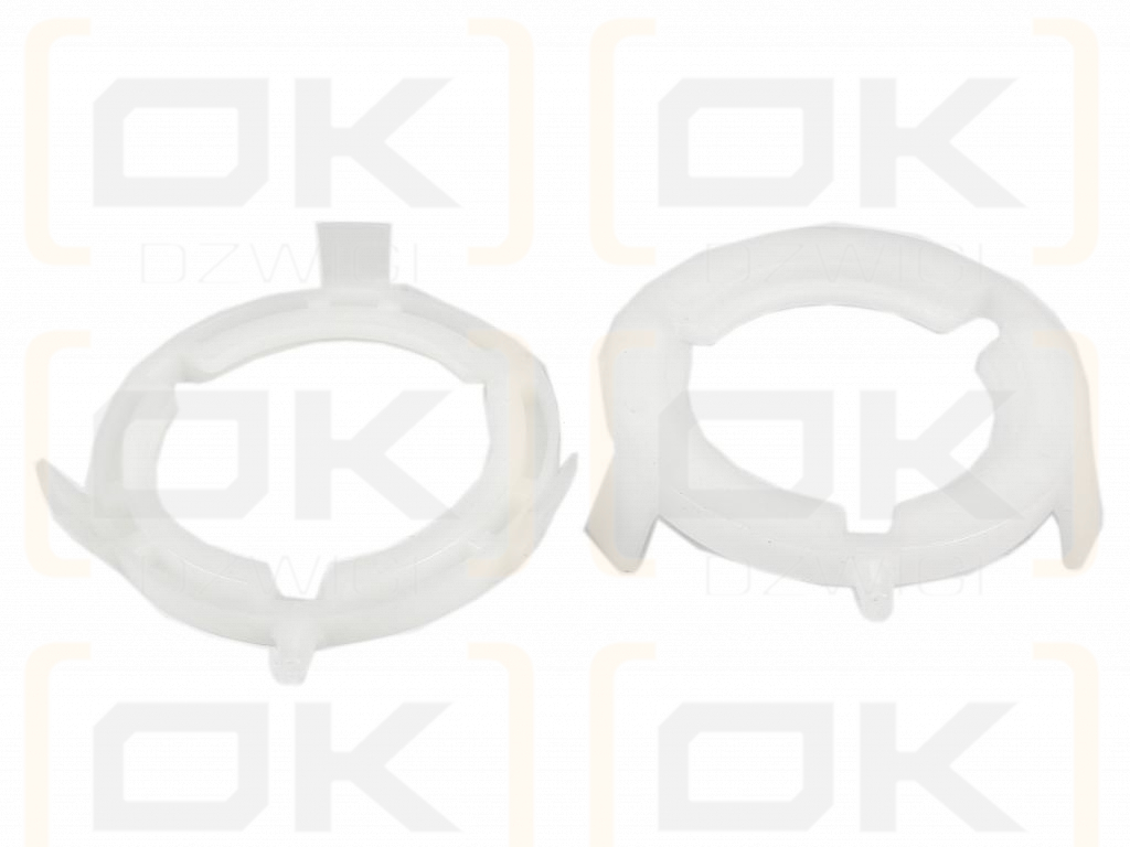 Plastikowe łożyska do obudowy wału zestaw 93x60mm i 93x69mm Seria 6R i 7R Waryński