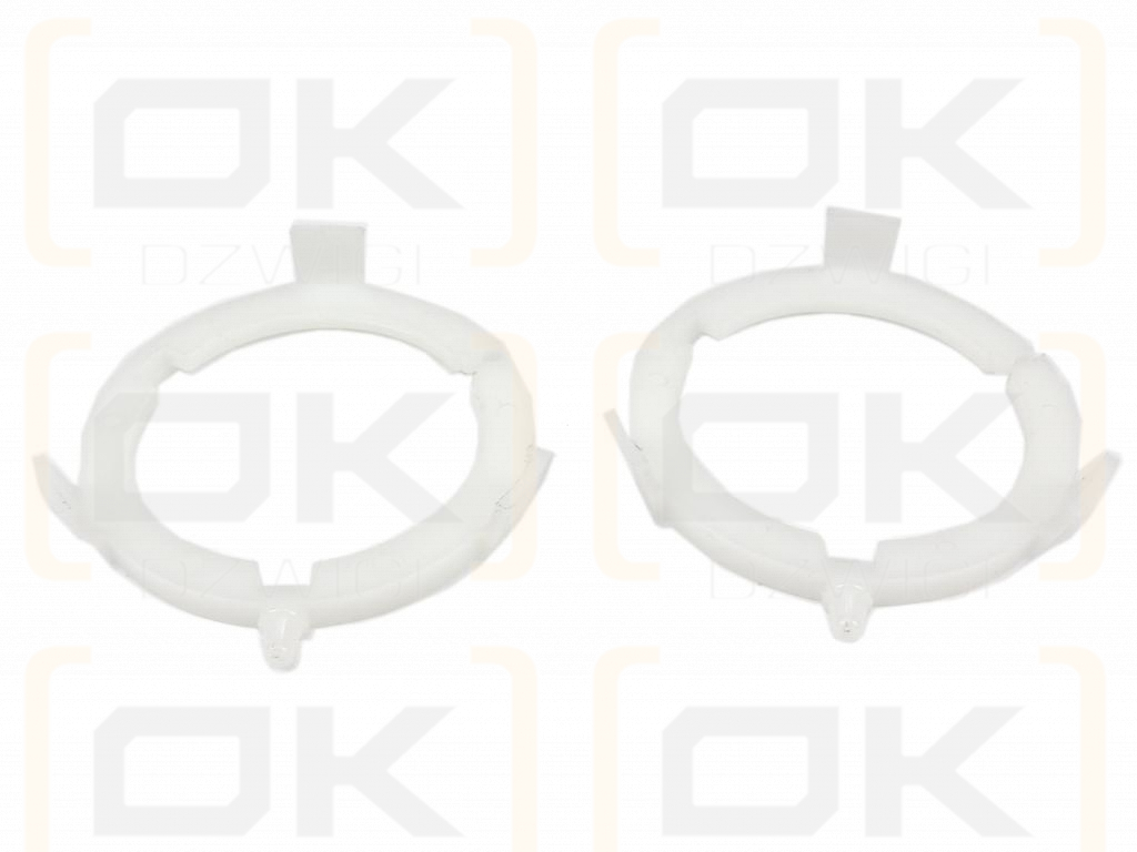 Plastikowe łożyska do obudowy wału zestaw 93x69mm i 93x75mm Seria 8R Waryński