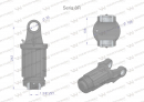Clutch, ratchet shaft 1800Nm Series 8R 1 3/8 - Z21, Waryński