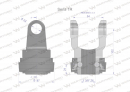 Widłak z pierścieniem 1 3/8 Z6 - 22X54  Seria 1R CE2020 Waryński W21910505B W21910507B WR217101