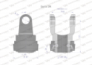 Widłak z pierścieniem 1 3/8 Z6 - 27X74.6 Seria 3R CE2020 Waryński W21940507B W21940505B WR217301