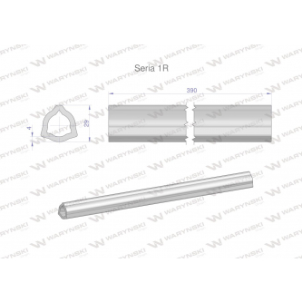 Rura wewnętrzna Seria 1R do wału 510 przegubowo-teleskopowego 29x4 mm 390 mm WARYŃSKI