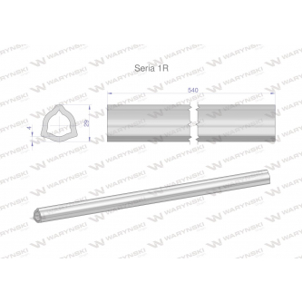 Rura wewnętrzna Seria 1R do wału 660 przegubowo-teleskopowego 29x4 mm 540 mm WARYŃSKI