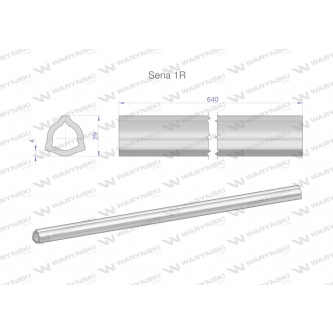 Rura wewnętrzna Seria 1R do wału 760 przegubowo-teleskopowego 29x4 mm 640 mm WARYŃSKI