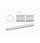 Rura zewnętrzna Seria 4R i 5R do wału 760 przegubowo-teleskopowego 51.5x3 mm 635 mm WARYŃSKI