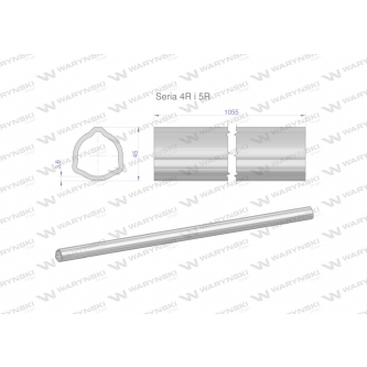 Rura wewnętrzna Seria 4R i 5R do wału 1210 przegubowo-teleskopowego 45x3.8 mm 1055 mm WARYŃSKI
