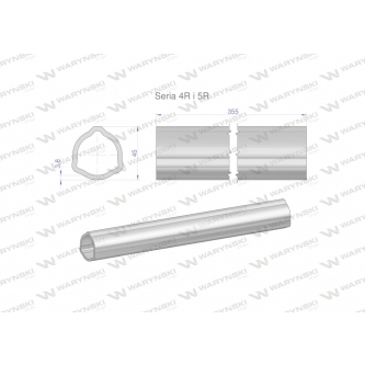 Rura wewnętrzna Seria 4R i 5R do wału 510 przegubowo-teleskopowego 45x3.8 mm 355 mm WARYŃSKI