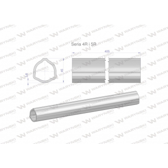 Rura wewnętrzna Seria 4R i 5R do wału 560 przegubowo-teleskopowego 45x3.8 mm 405 mm WARYŃSKI