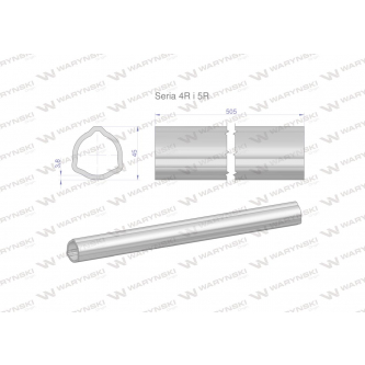 Rura wewnętrzna Seria 4R i 5R do wału 660 przegubowo-teleskopowego 45x3.8 mm 505 mm WARYŃSKI
