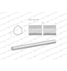 Rura wewnętrzna Seria 4R i 5R do wału 760 przegubowo-teleskopowego 45x3.8 mm 605 mm WARYŃSKI
